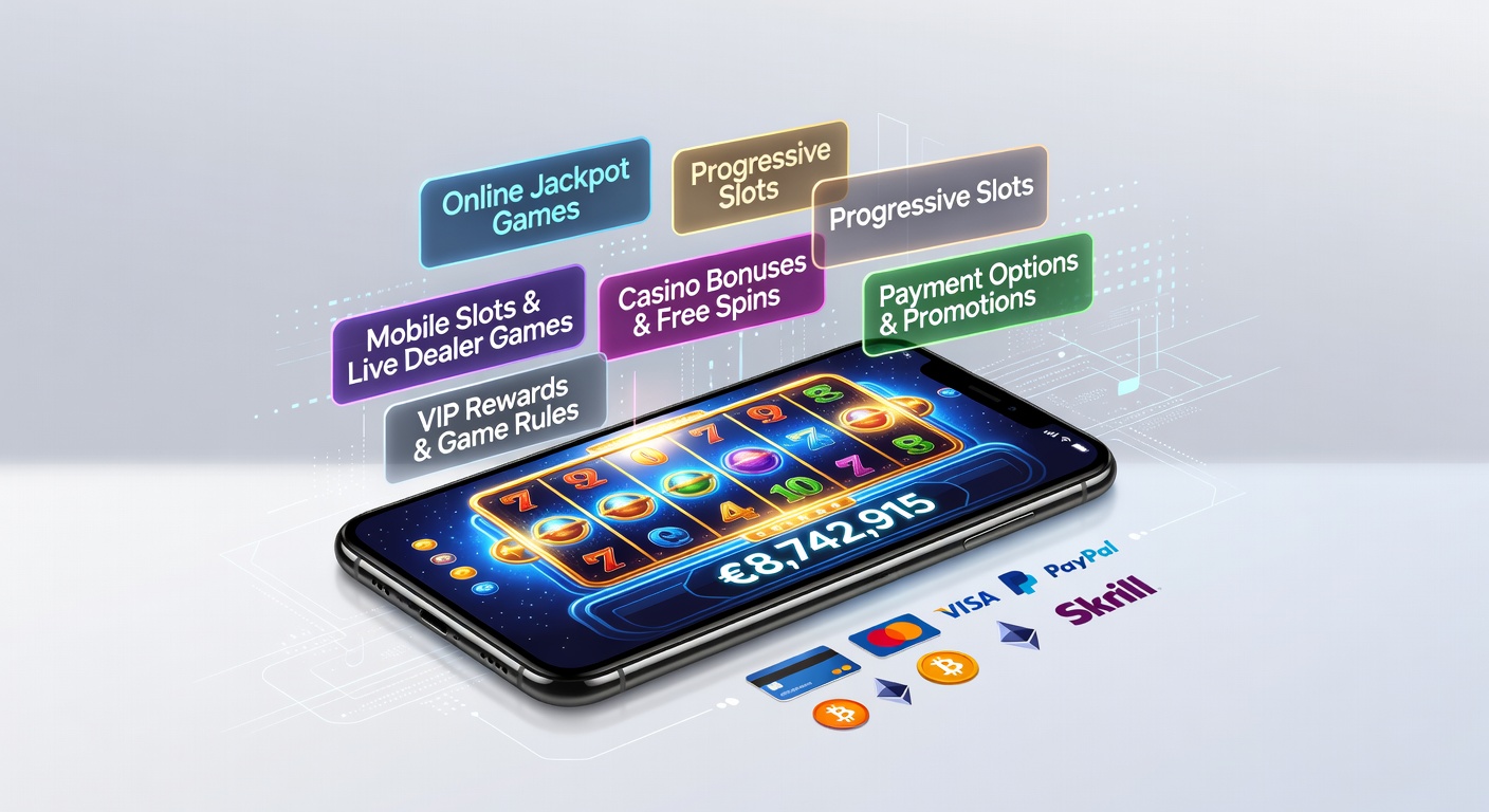 Vibrant digital illustration of glowing blockchain chains linking spinning slot reels to live dealer tables on a mobile screen, with jackpot counters climbing amid cryptocurrency symbols