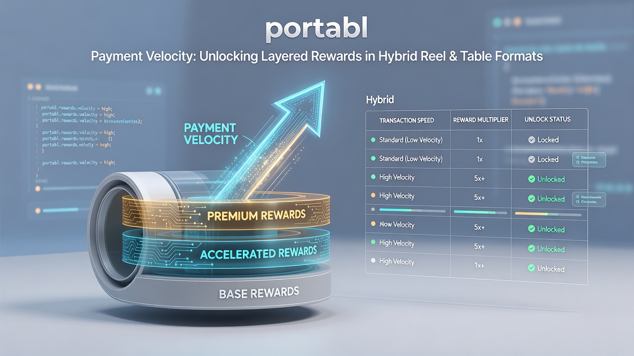 Illustration of layered reward pathways connecting mobile reel and table game features