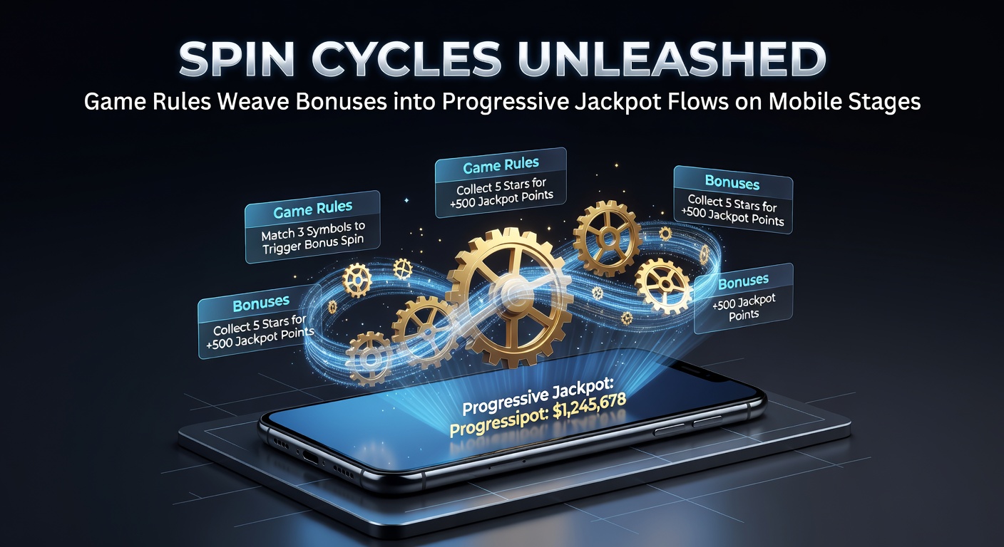 Dynamic mobile slot screen capturing spin cycles in action with glowing bonus symbols feeding a climbing progressive jackpot meter