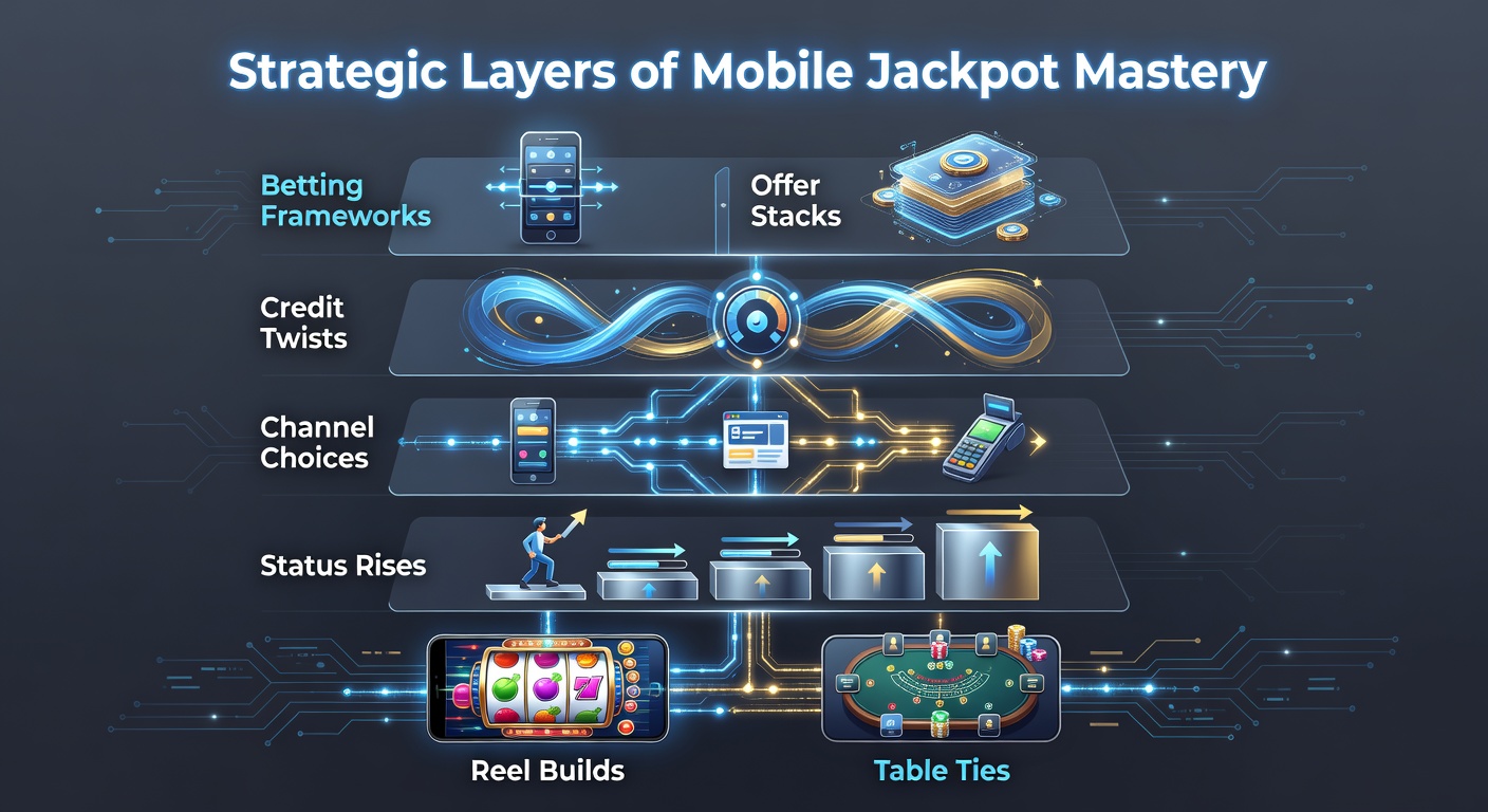 Mobile screen displaying layered betting strategies on progressive slots and live tables, with jackpot meters rising alongside status indicators