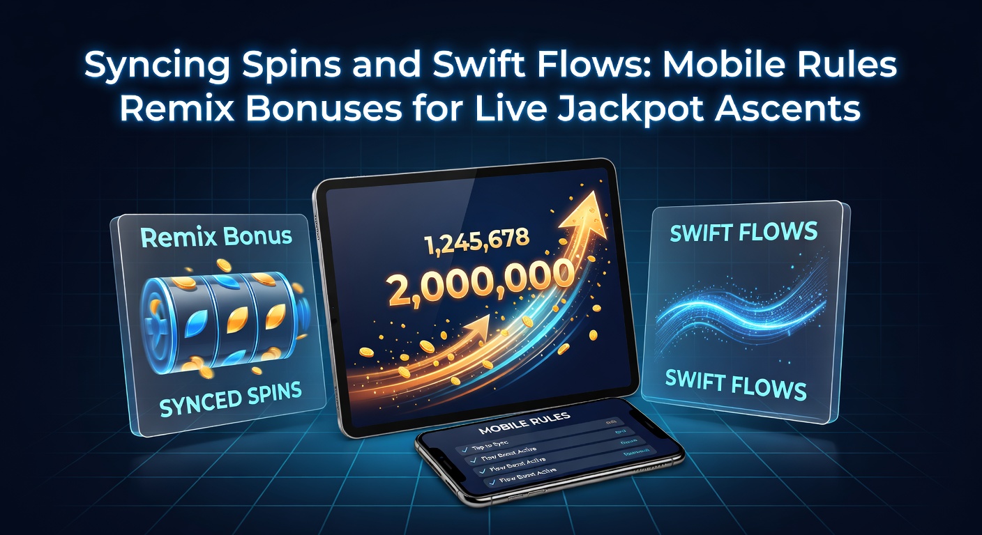 Illustration of swift cash flows syncing with spinning reels on a mobile jackpot ascent chart, showing rapid bonus escalations